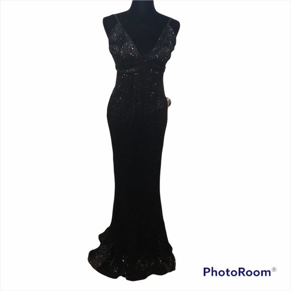 NWOT, Kiki Kouture Angelica Sequin Open Back dress - Picture 10 of 10